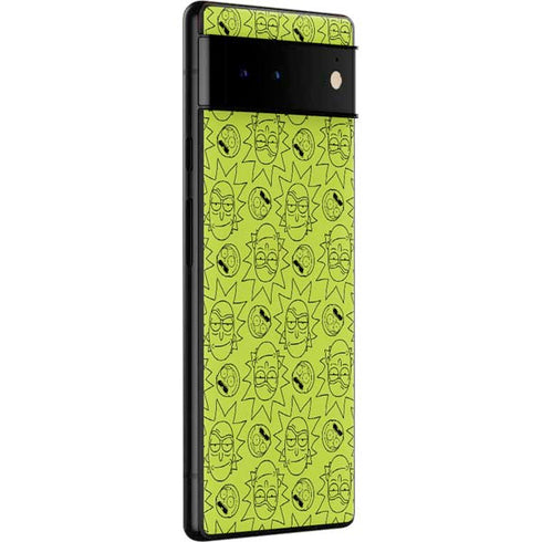 Adult Swim Rick and Morty Rick and Morty All Over Print Google Pixel 6 Skin